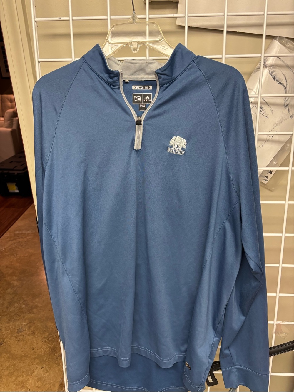 Adidas Climalite Belfair Golf Community Bluffton SC Quarter Zip Pullover Large - Picture 6 of 12